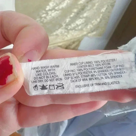 y2k Vintage Bali Light Blue Halter Top Built in Bra Women's Size 36B - Picture 5 of 5